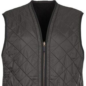 BARBOUR Small Polarquilt Liner Vest Gilet Zip-In FLAWS Ret: $150 Green